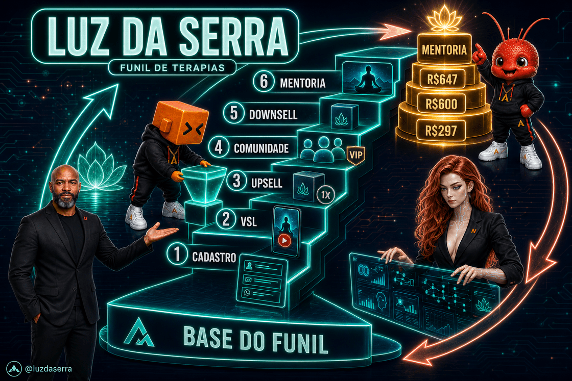 Infografico - Mapa-mestre do funil de IA para Terapias